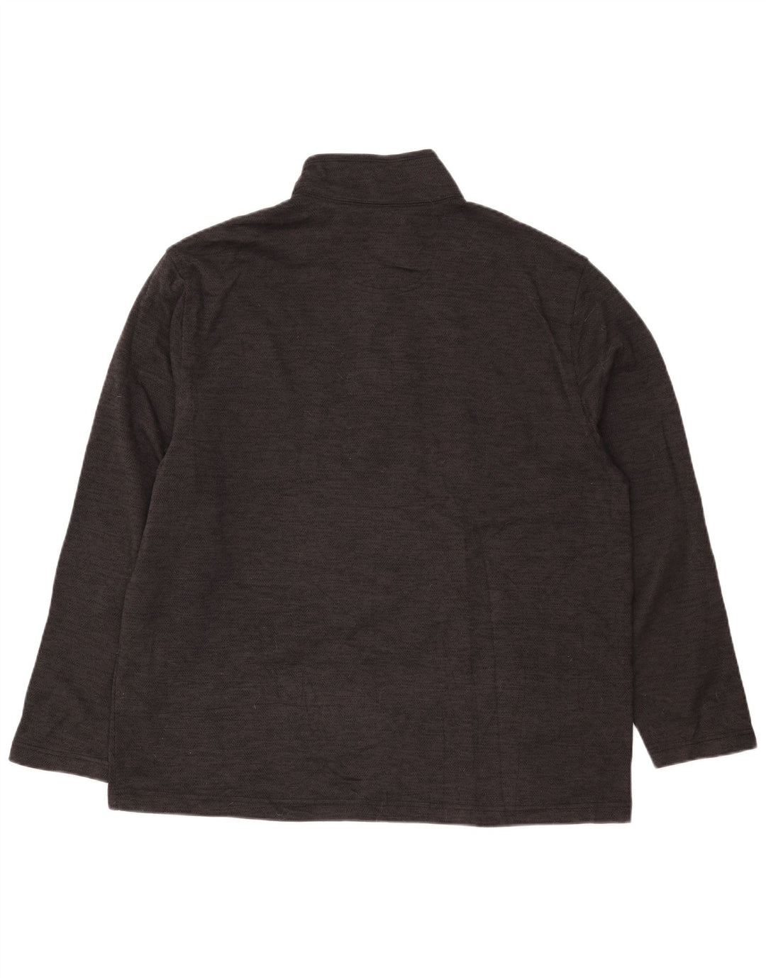 IZOD Sweat-Shirt Col Boutonné Homme XL Gris Chevrons Polyester