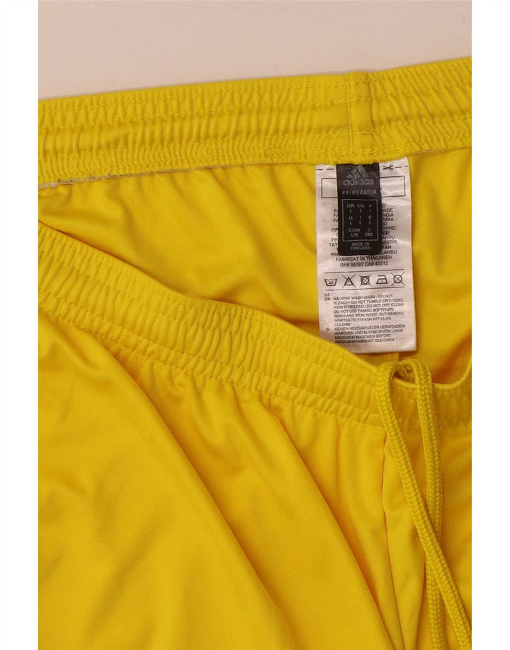 Adidas Short de sport pour homme Large Jaune Polyester