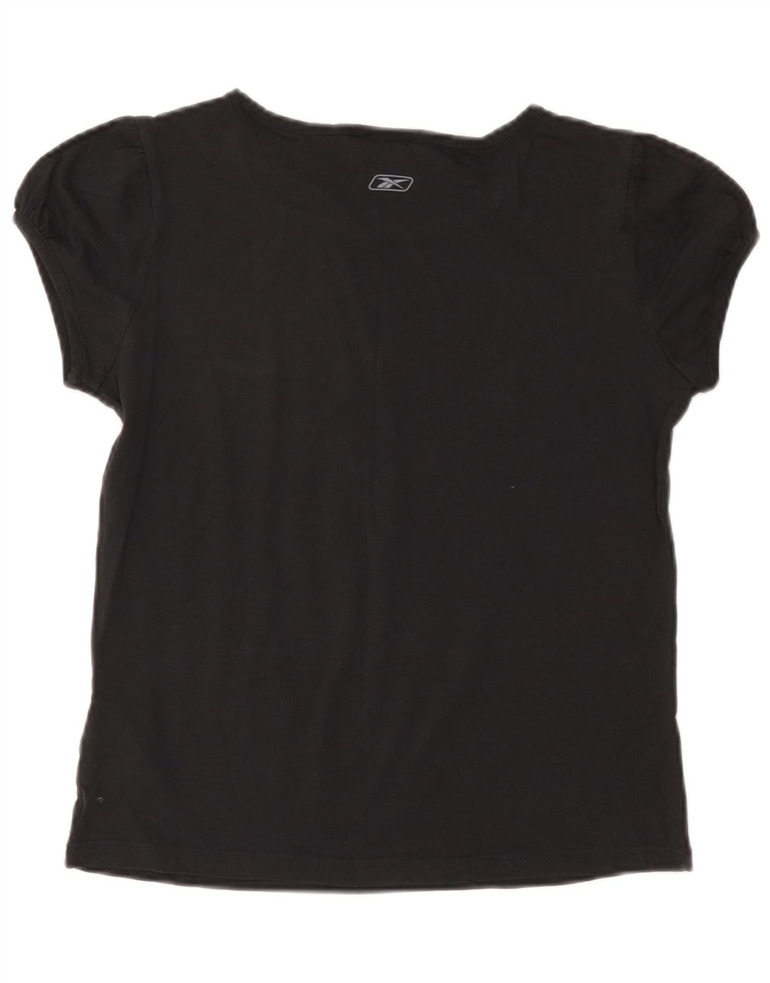 Reebok T-Shirt Femme Top UK 14 Large Gris Coton