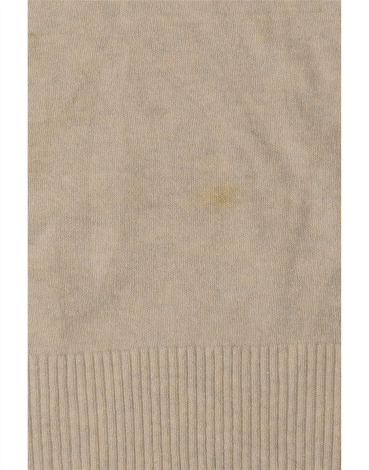 Marks & Spencer Pull à col rond pour femme UK 14 Beige moyen