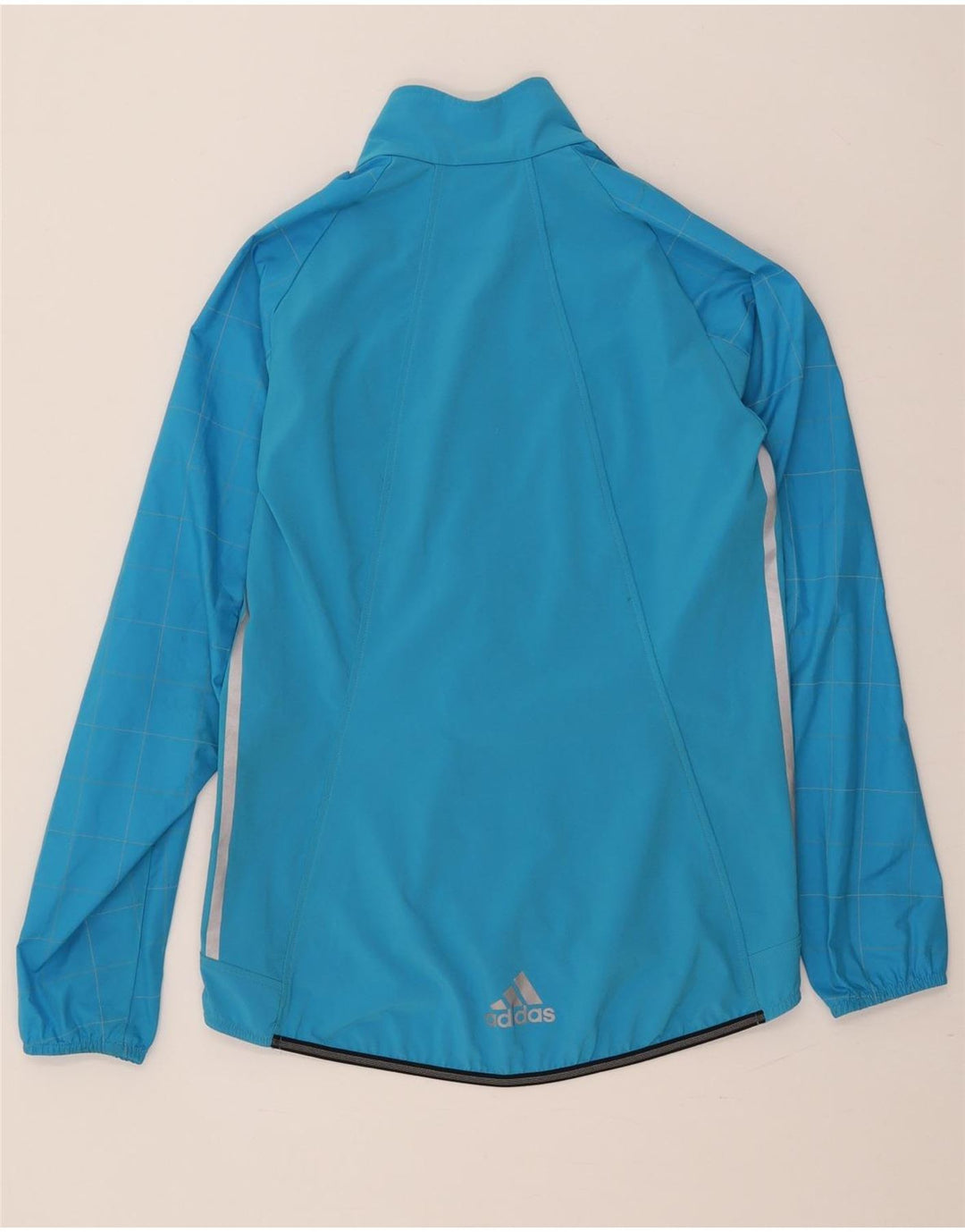 Adidas Veste de survêtement de cyclisme pour femme UK 12/14 Bleu moyen Polyester
