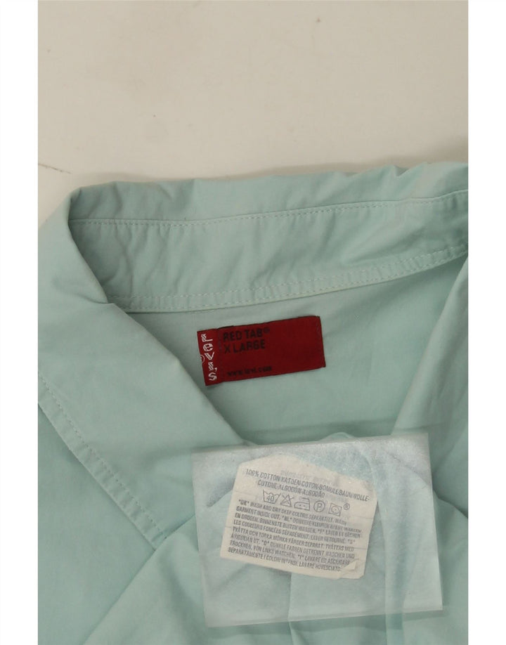 Levi's Chemise à Manches Courtes Homme XL Bleu Coton