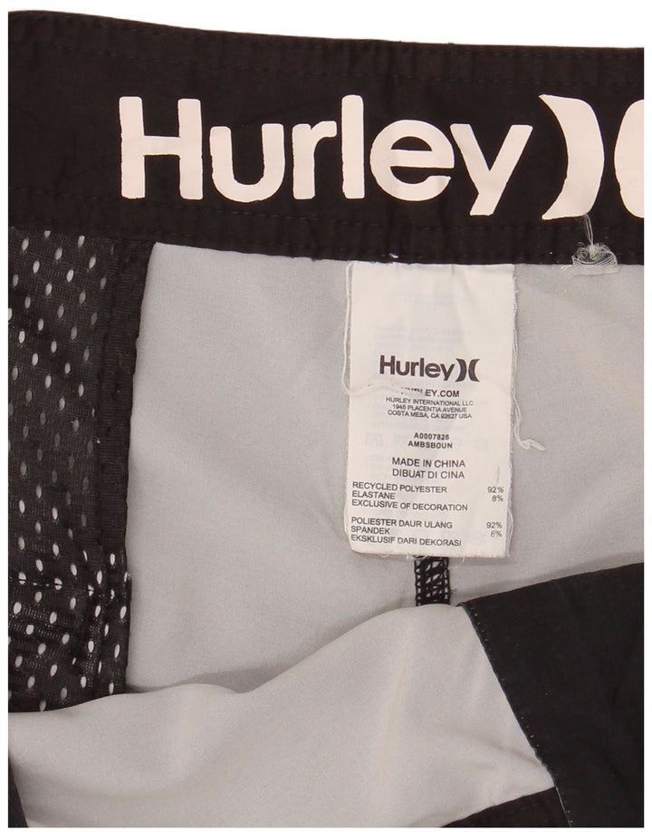 Hurley Short de Bain Homme XL Noir Rayé Polyester