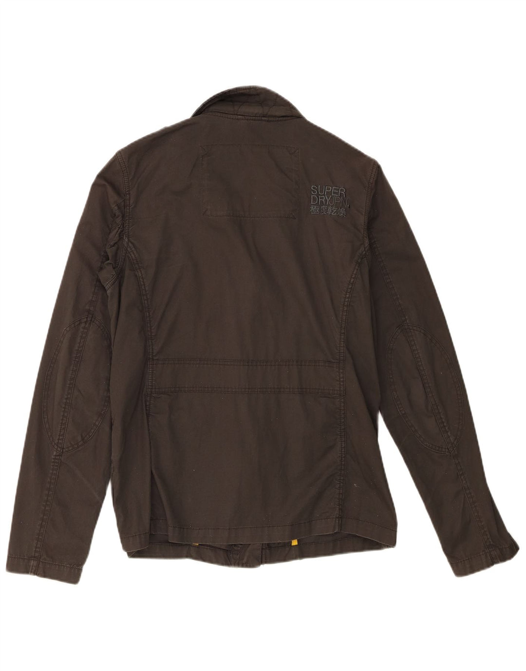 Superdry Veste Militaire Femme UK 14 Large Kaki Coton