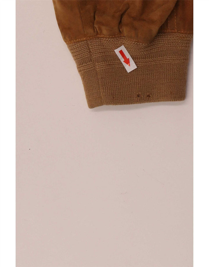 veste en daim homme vintage IT 52 XL cuir marron