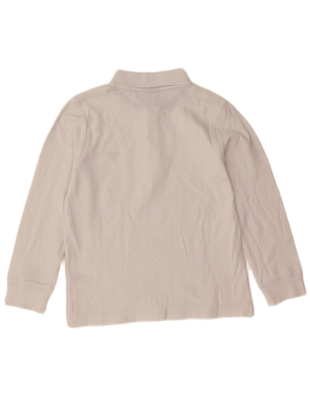Gant Polo Regular Manches Longues Garçon 7-8 ans Blanc Coton