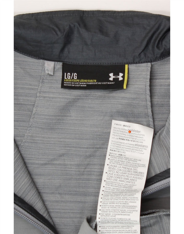 Under Armour Veste de survêtement coupe ample pour homme, grand gris, polyester