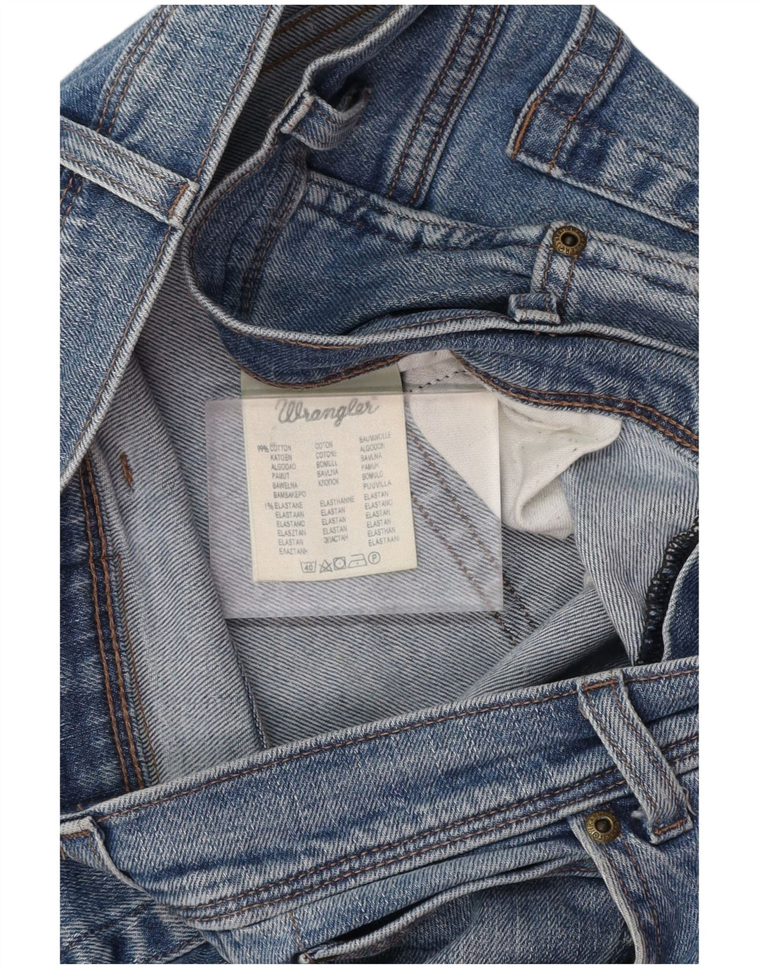 WRANGLER Jean droit homme W36 L34 bleu coton