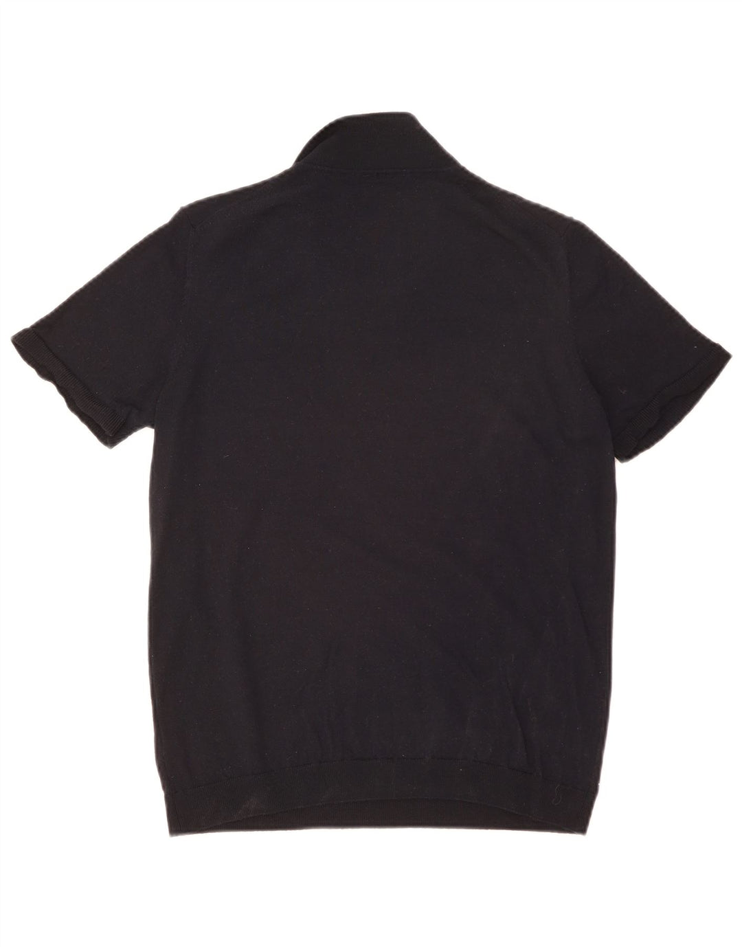 Massimo Dutti Pull à col polo pour femme UK 14 Bleu marine moyen