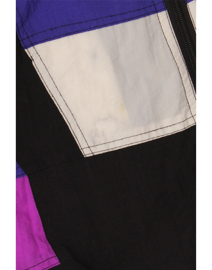 Shamp Veste de Survêtement Homme Large Noir Colorblock Polyamide