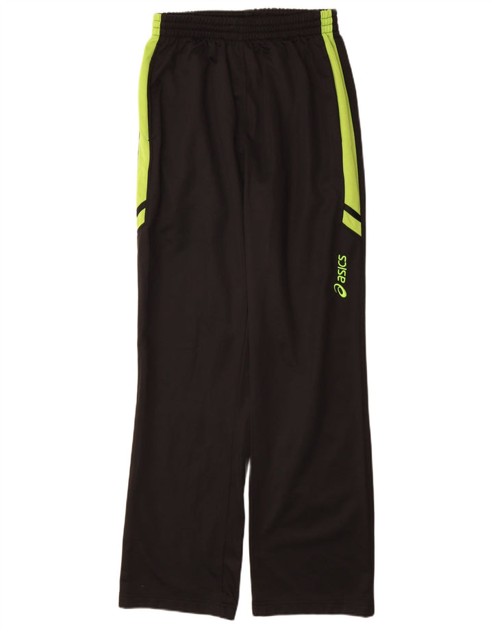 Asics Pantalon de survêtement pour homme Large Noir Colorblock Polyester