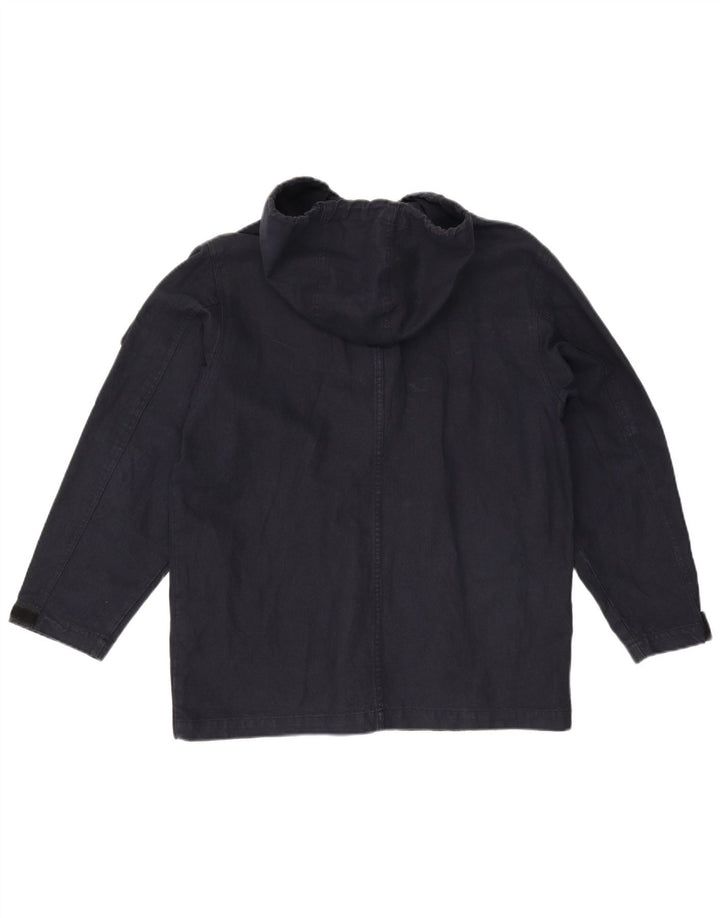 veste utilitaire à capuche vintage pour homme UK 38 Bleu Marine Moyen
