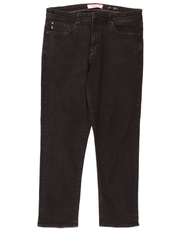 U.S. Polo Assn. Jean droit coupe classique homme W36 L31 gris coton