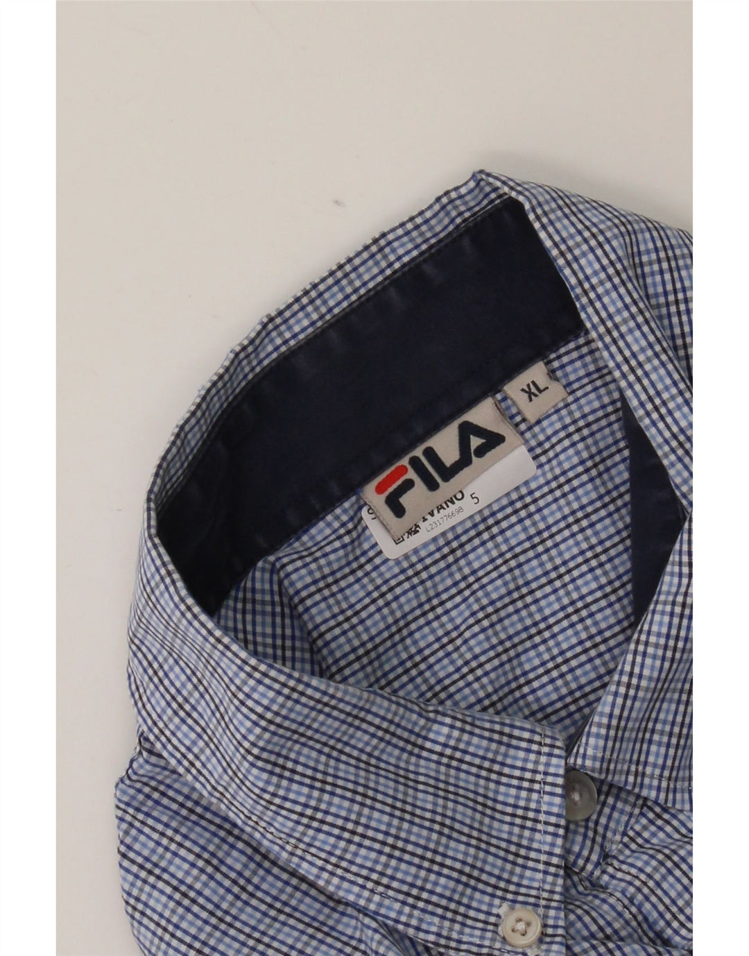 Fila Chemise Homme XL Bleu Carreaux