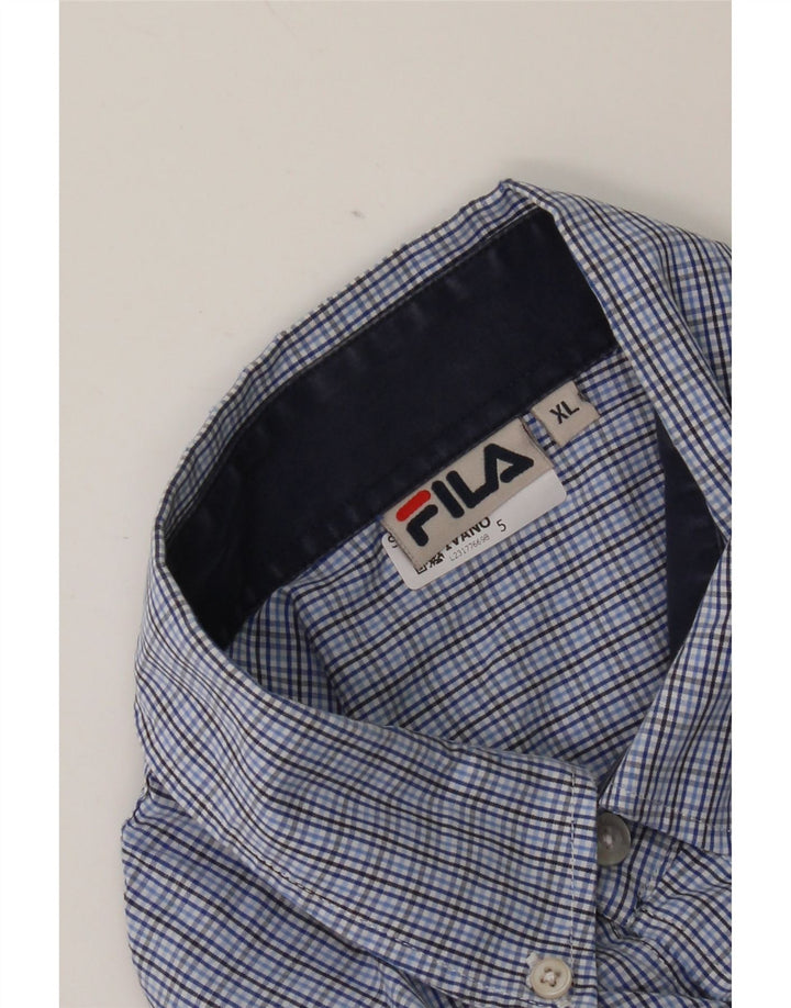 Fila Chemise Homme XL Bleu Carreaux