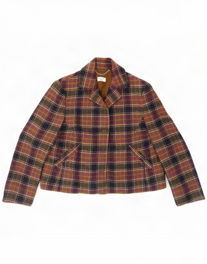 Paul Smith Veste blazer à 3 boutons pour femme EU 40 Plaid multicolore moyen