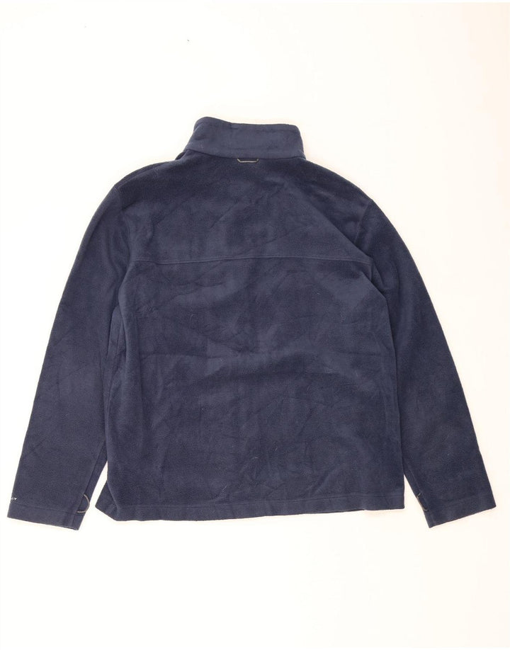 COLUMBIA Veste Polaire Homme UK 40 Large Bleu Marine Polyester
