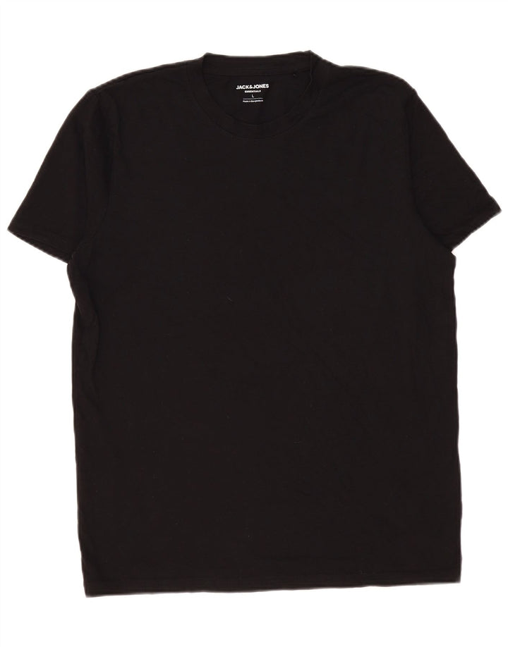 Jack & Jones T-Shirt Homme Haut Large Noir Coton