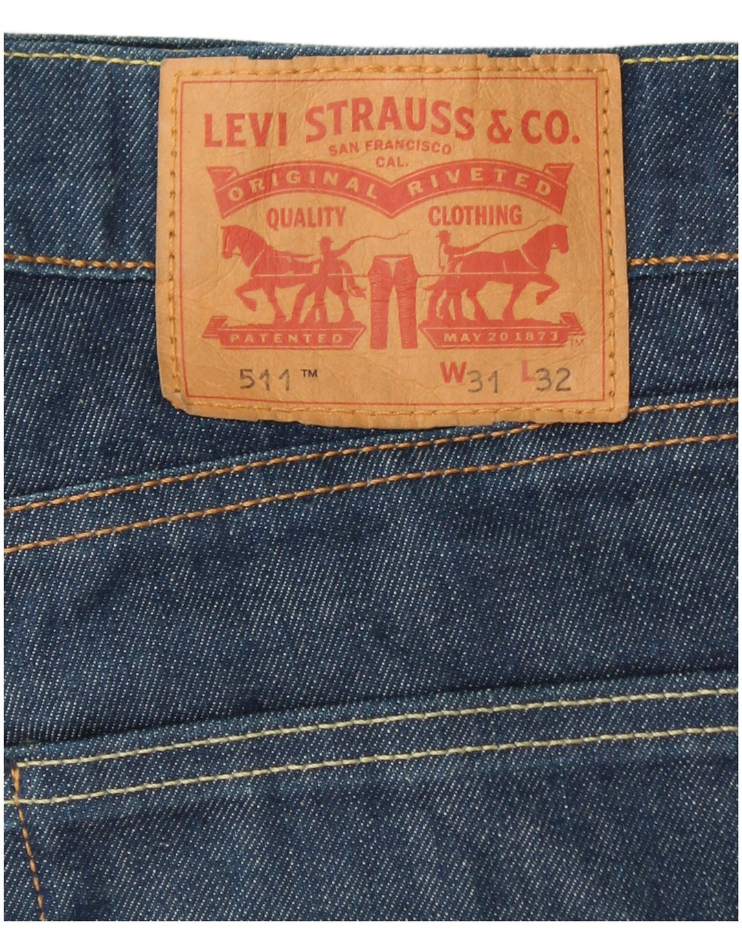 LEVI'S Jean Slim 511 Femme W31 L32 Bleu Coton