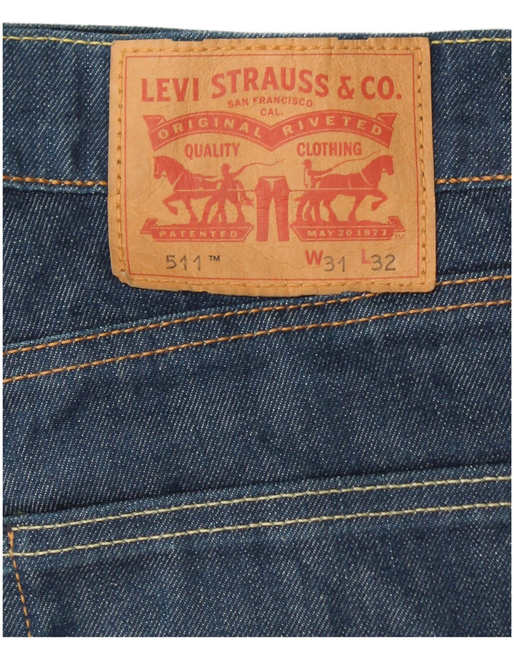 LEVI'S Jean Slim 511 Femme W31 L32 Bleu Coton