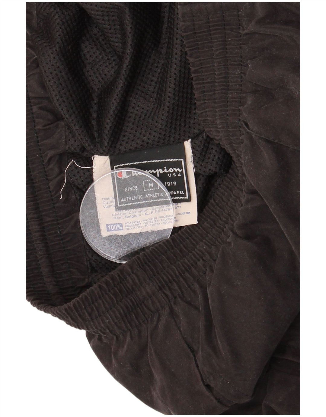 CHAMPION Pantalon de Survêtement Homme Noir Moyen Polyester