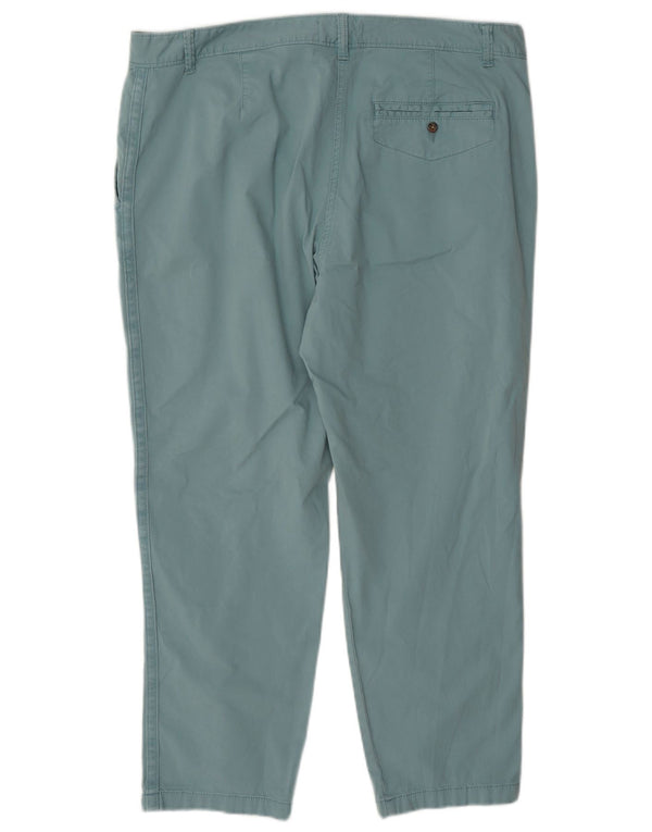 Marks & Spencer Pantalon chino fuselé pour femme UK 16 Large W36 L26 Bleu