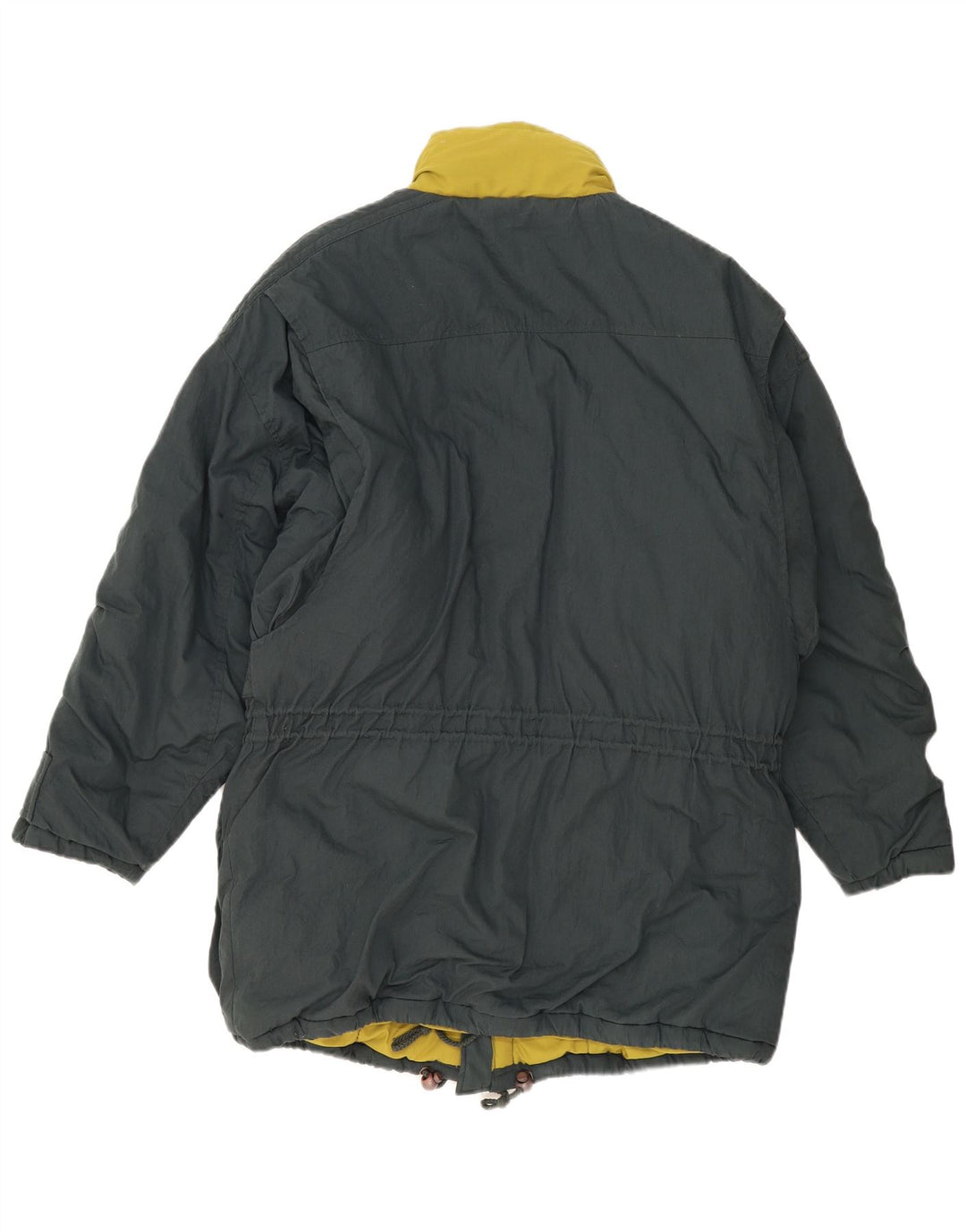 vintage Homme Coupe-vent à capuche Manteau EU 50 Grand Polyester Vert
