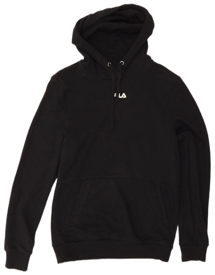 Fila Pull à capuche pour homme IT 50 en coton noir moyen