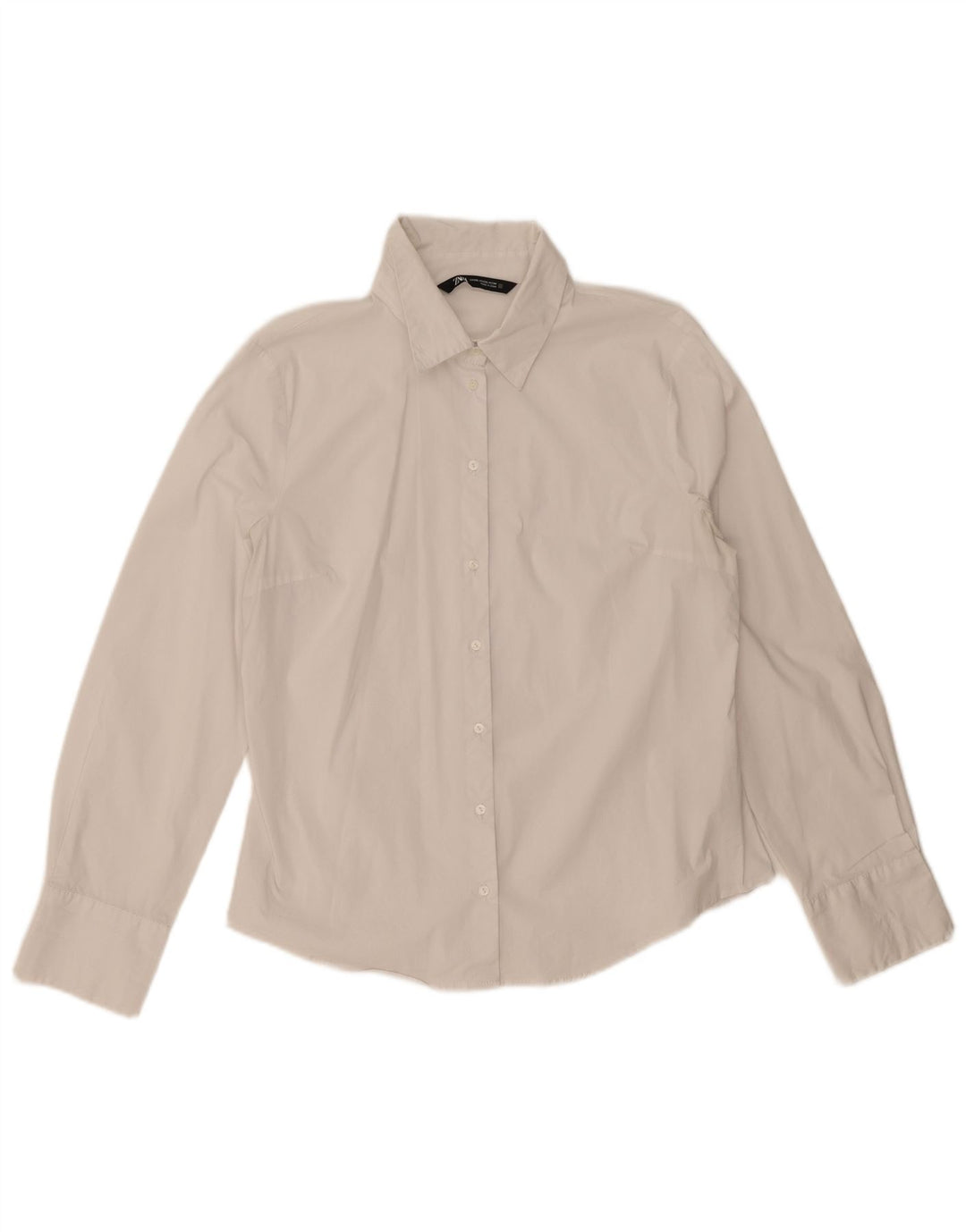 ZARA Womens Shirt UK 20 2XL White Cotton