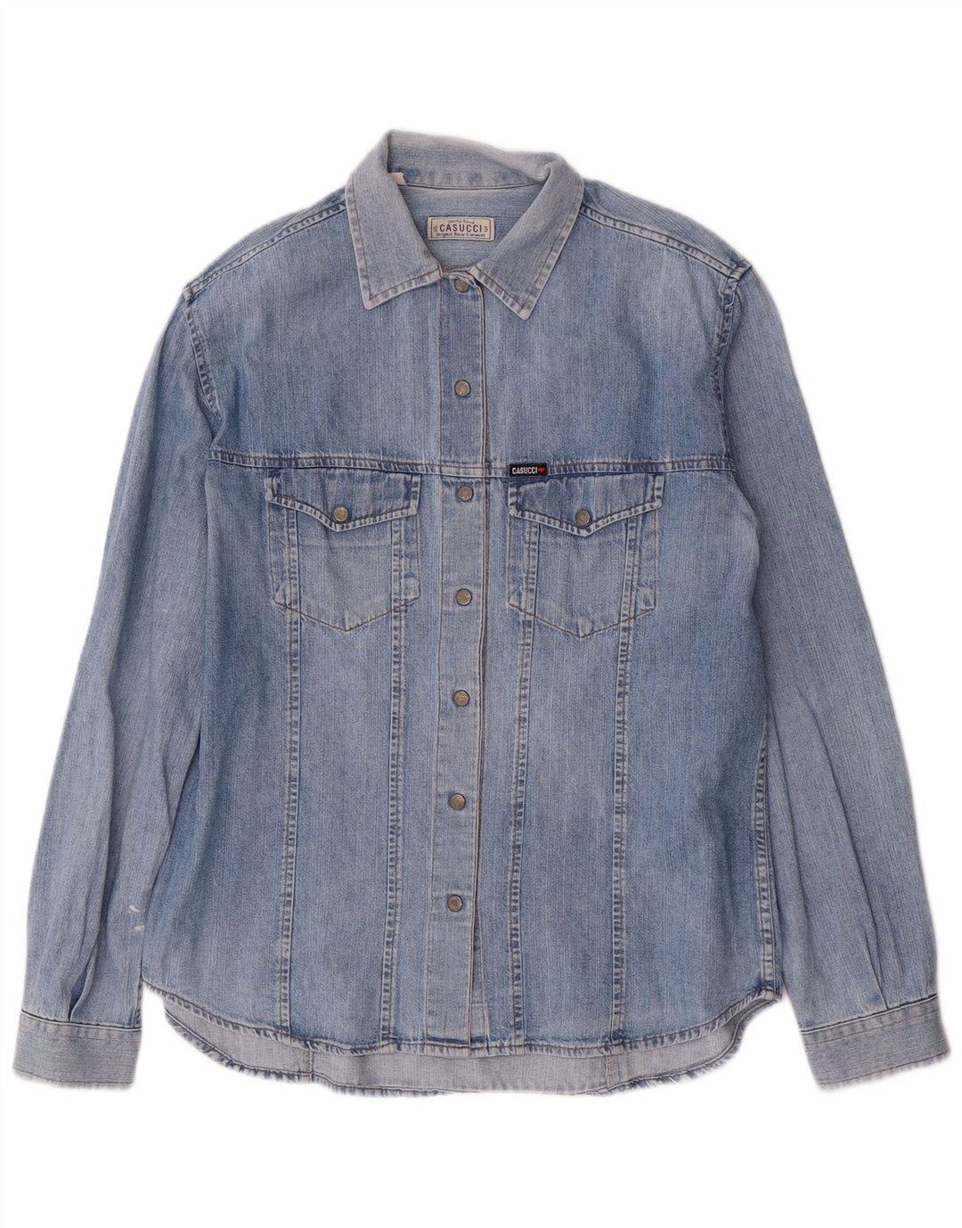 CASUCCI Chemise en Jean Femme UK 18 XL Bleu Coton