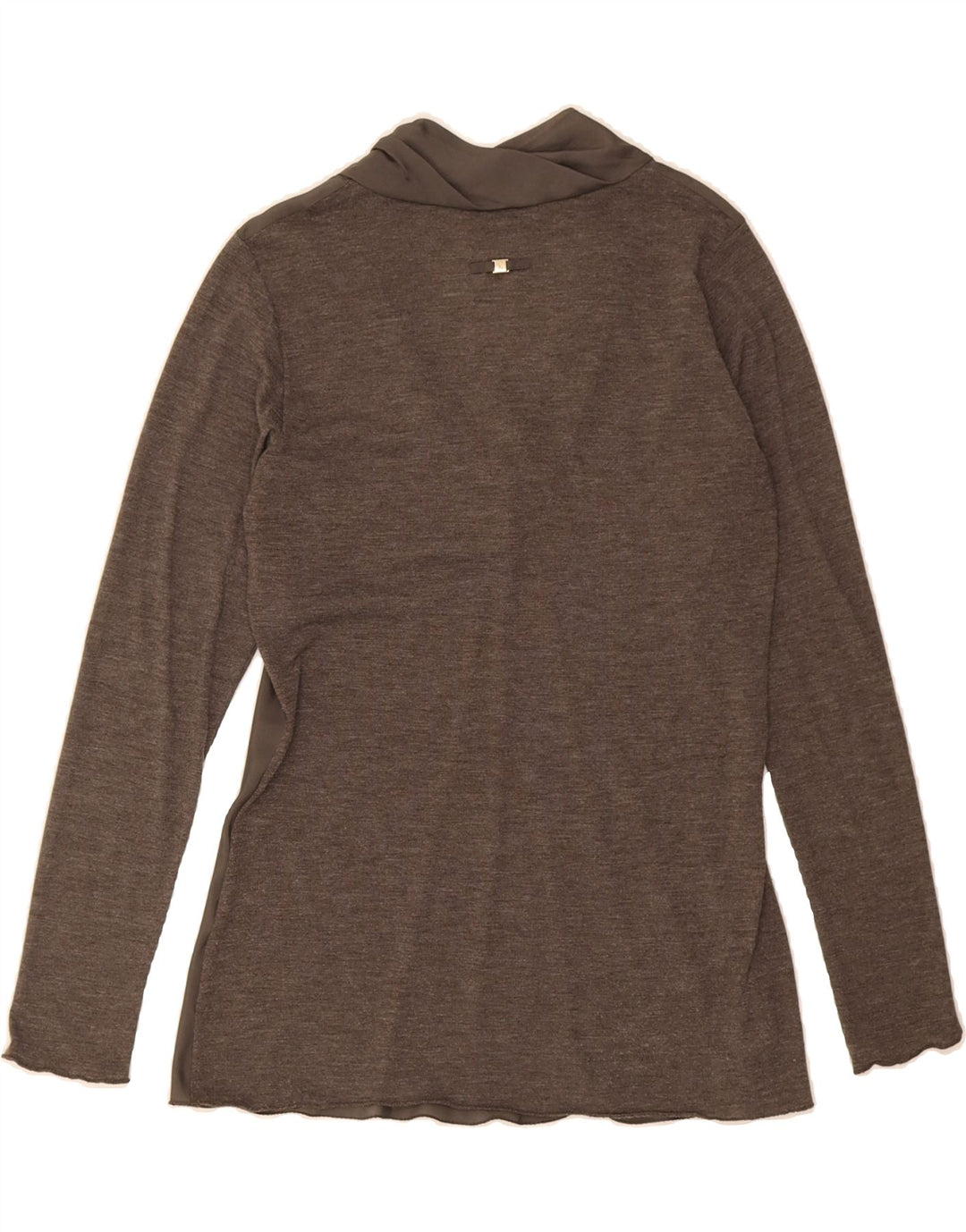 TRUSSARDI JEANS Womens Top Long Sleeve UK 14 Medium Grey Vintage Trussardi Jeans and Second-Hand Trussardi Jeans from Messina Hembry 