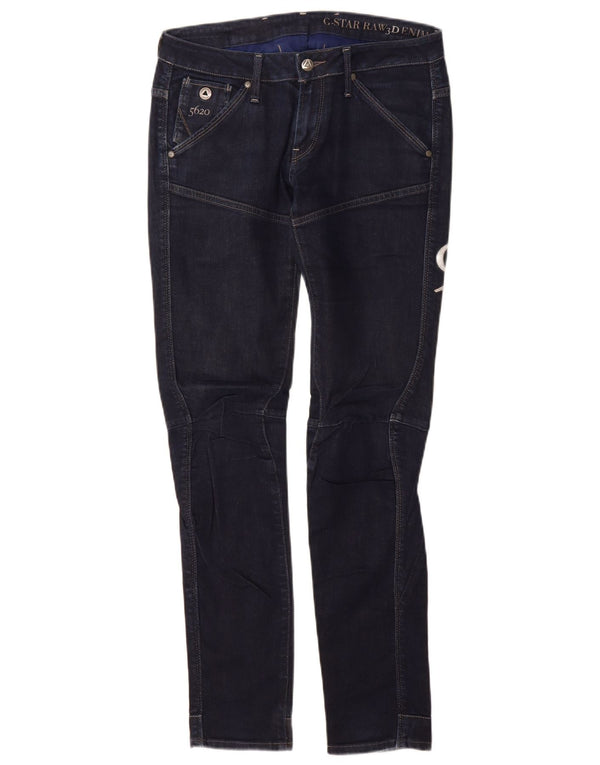 G-Star Femme Graphic Tapered Jeans W29 L32 Bleu Marine Coton