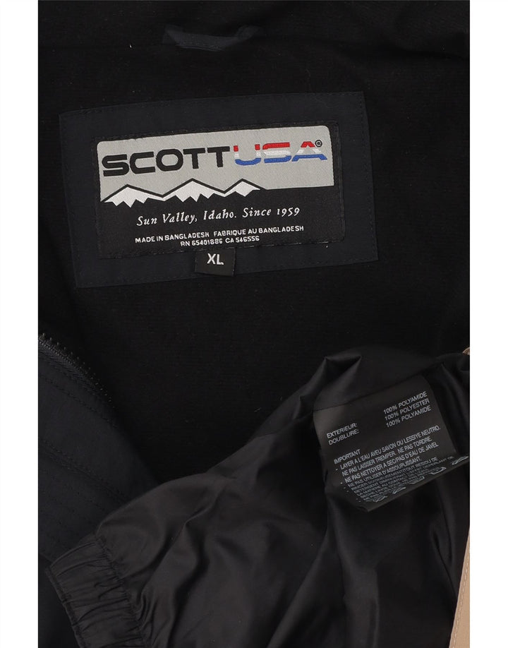 Scott Veste coupe-vent pour homme UK 42 XL Noir Colourblock Polyamide