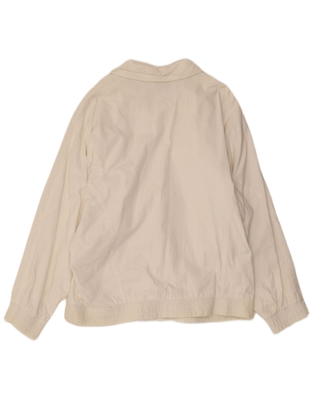 VINTAGE Womens Windbreaker Jacket EU 44 XL White