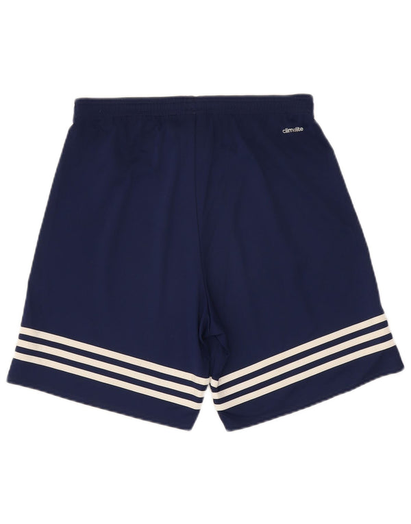 Adidas Mens Climalite Sport Shorts Small  Navy Blue Polyester