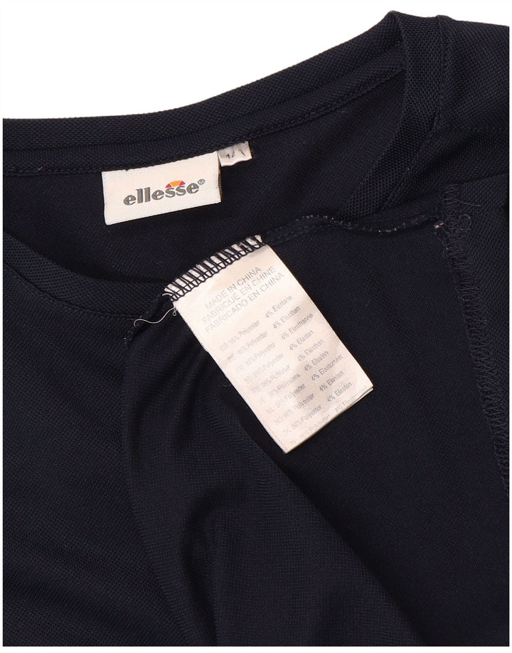 ELLESSE T-Shirt Garçon 13-14 ans Bleu Marine Polyester