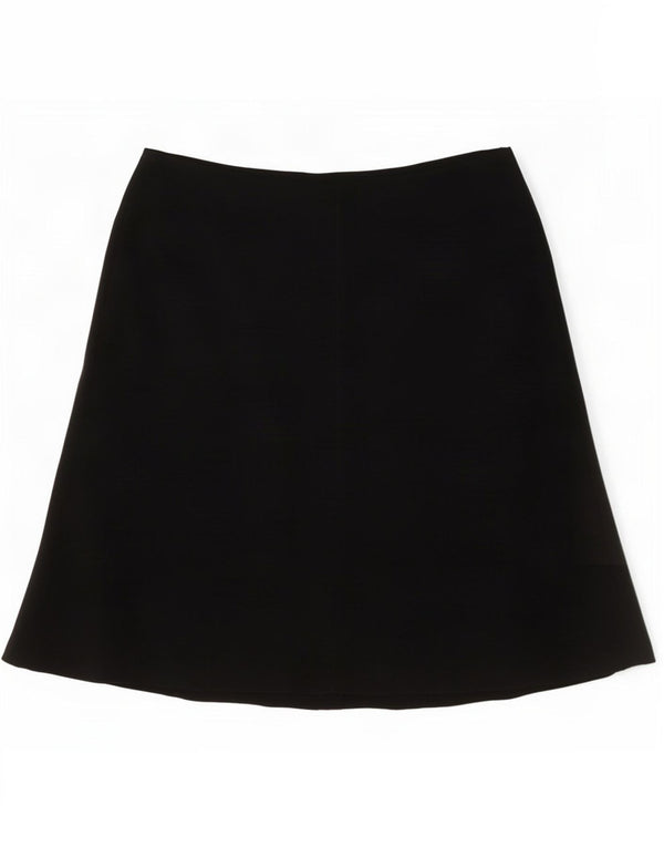 Marks & Spencer Jupe trapèze pour femme UK 12 Medium W30 Noir Polyester