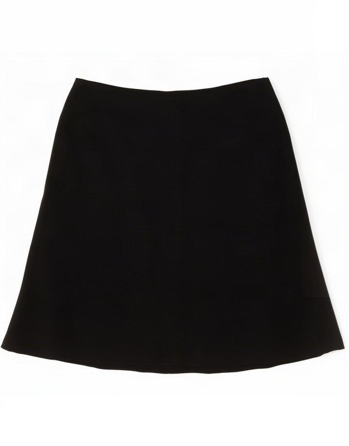Marks & Spencer Jupe trapèze pour femme UK 12 Medium W30 Noir Polyester