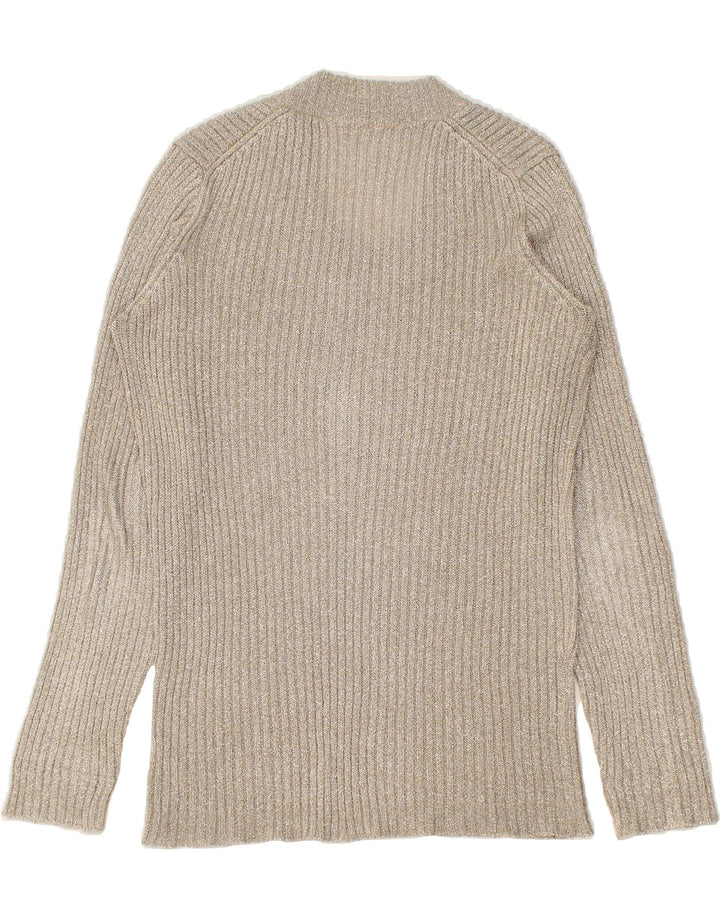 VINTAGE Womens Boat Neck Jumper Sweater UK 14 Medium Grey Vintage Vintage and Second-Hand Vintage from Messina Hembry 