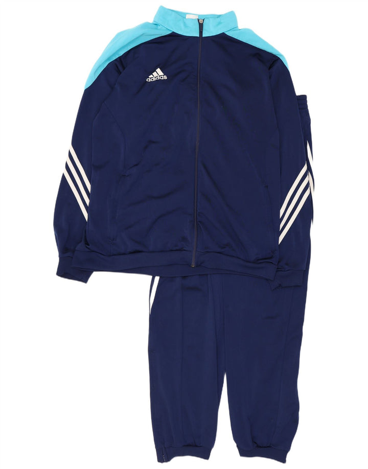 ADIDAS Survêtement complet pour homme XL Bleu marine Colorblock Polyester