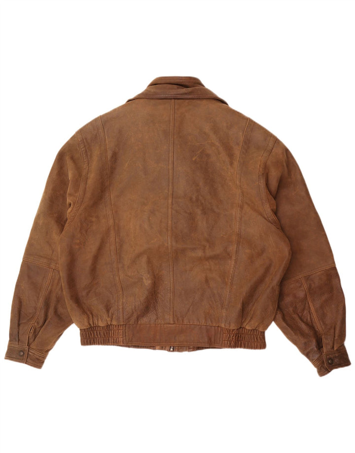 Wilsons Veste en cuir pour homme UK 40 Grand cuir marron