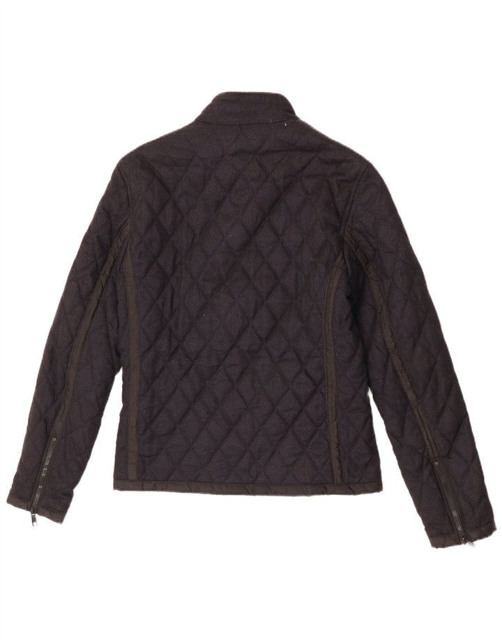 Zara Veste matelassée pour homme UK 36 Small Noir Polyester