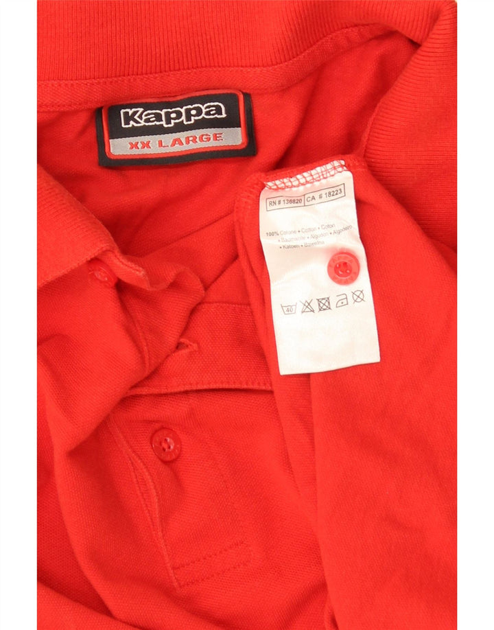 KAPPA Polo Homme 2XL Rouge Coton