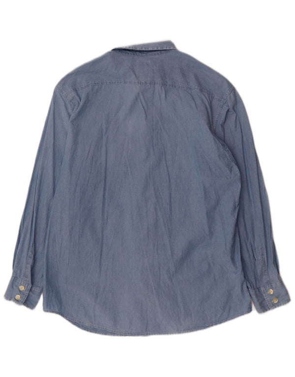 Cerruti 1881 Chemise Femme UK 14 Bleu Moyen