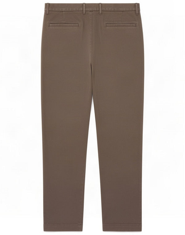 J. Pantalon chino droit Crew Mens Flex W34 L32 Coton marron