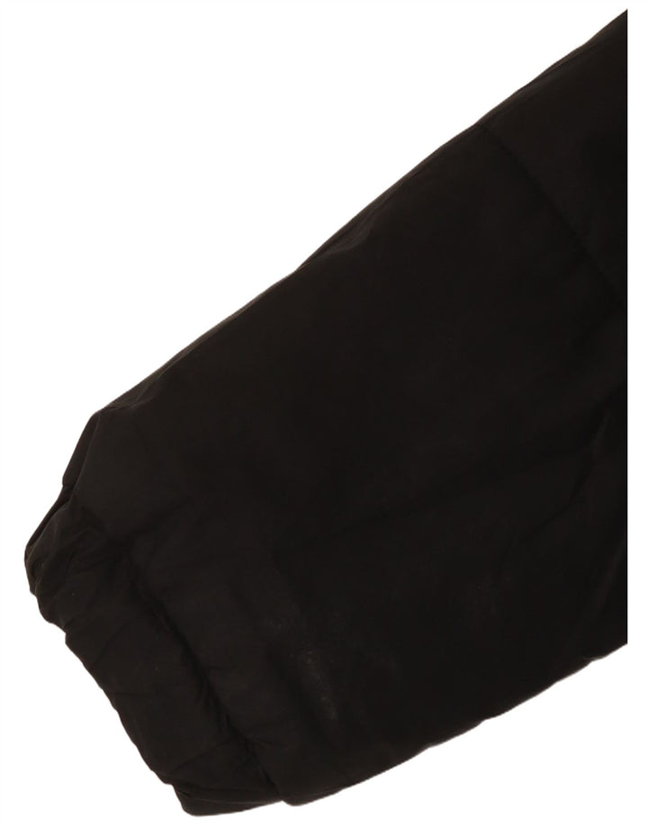 Ellesse Veste matelassée à capuche surdimensionnée pour femme UK 6 XS Noir Polyester
