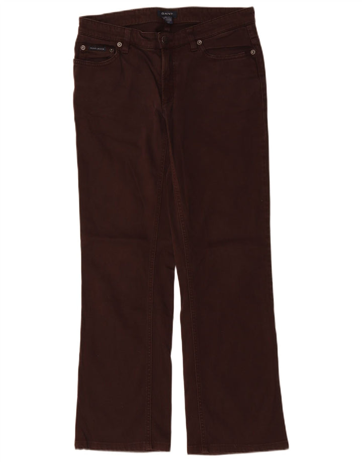 GANT Pantalon décontracté Bootcut Femme W28 L29 Marron Coton