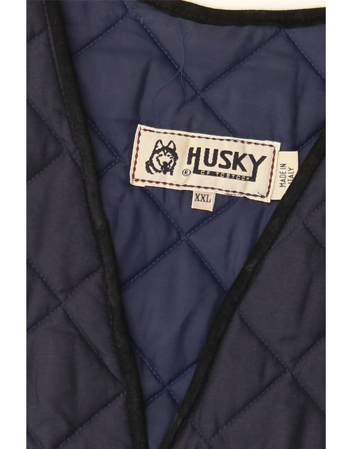 Husky Gilet matelassé pour homme UK 44 2XL Bleu marine