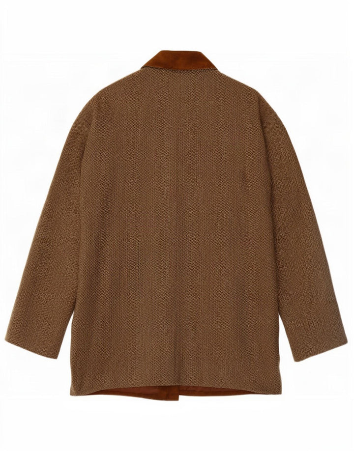 Conbipel Veste en Daim Femme IT 42 Cuir à Chevrons Beige Moyen