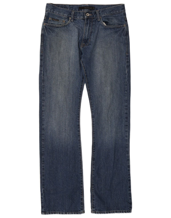 Calvin Klein Jean Bootcut Homme W31 L32 Bleu Coton
